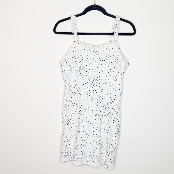 Urban Outfitters | Linen Polka Dot Dress - Picture 4 of 8